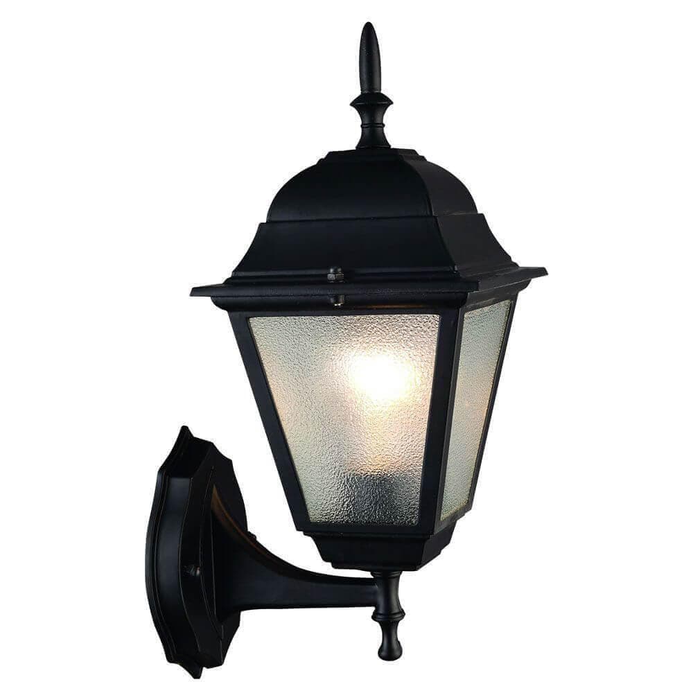 Arte Lamp Bremen Черный/Прозрачный Светильник уличный настенный 1x60W E27 A1011AL-1BK — миниатюра 1