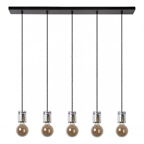 Lucide GELKA Светильник подвесной 5xE27 Smoke Grey 20416/05/65 — миниатюра 2