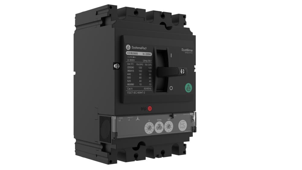 Systeme Electric Автоматический выключатель SYSTEMEPACT CCB250 150KA S2.2M 3P3D 220A рычаг