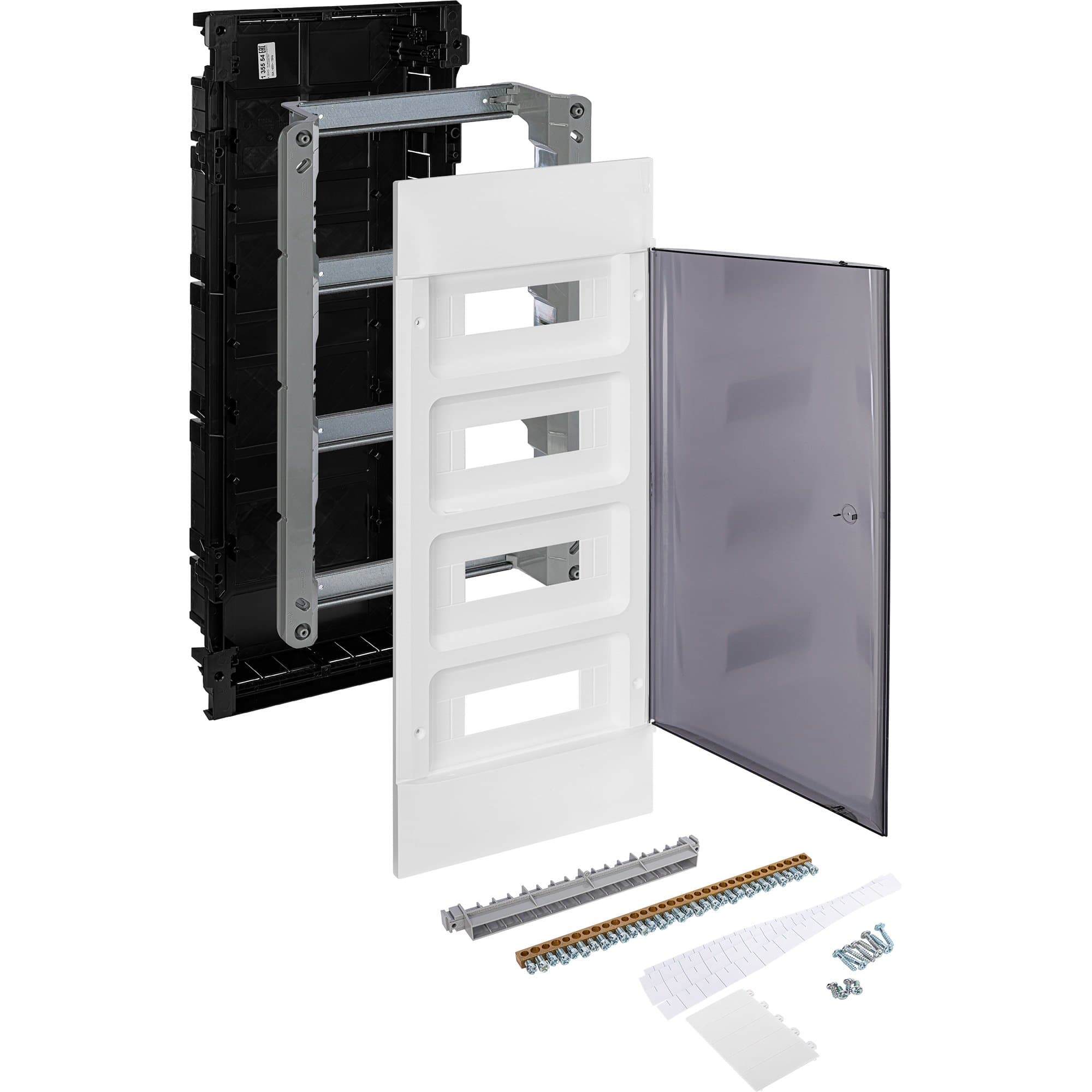 Legrand Practibox S Пластиковый щиток Встраиваемый 4X12 Дымчатая дверь 135554 — миниатюра 6