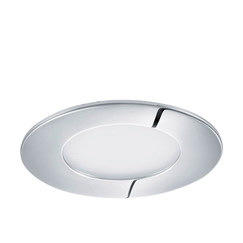 Eglo Светодиодная ультратонкая встраиваемая панель FUEVA 1, 2,7W (LED) 4000K, Ø85, IP44, хром 96054