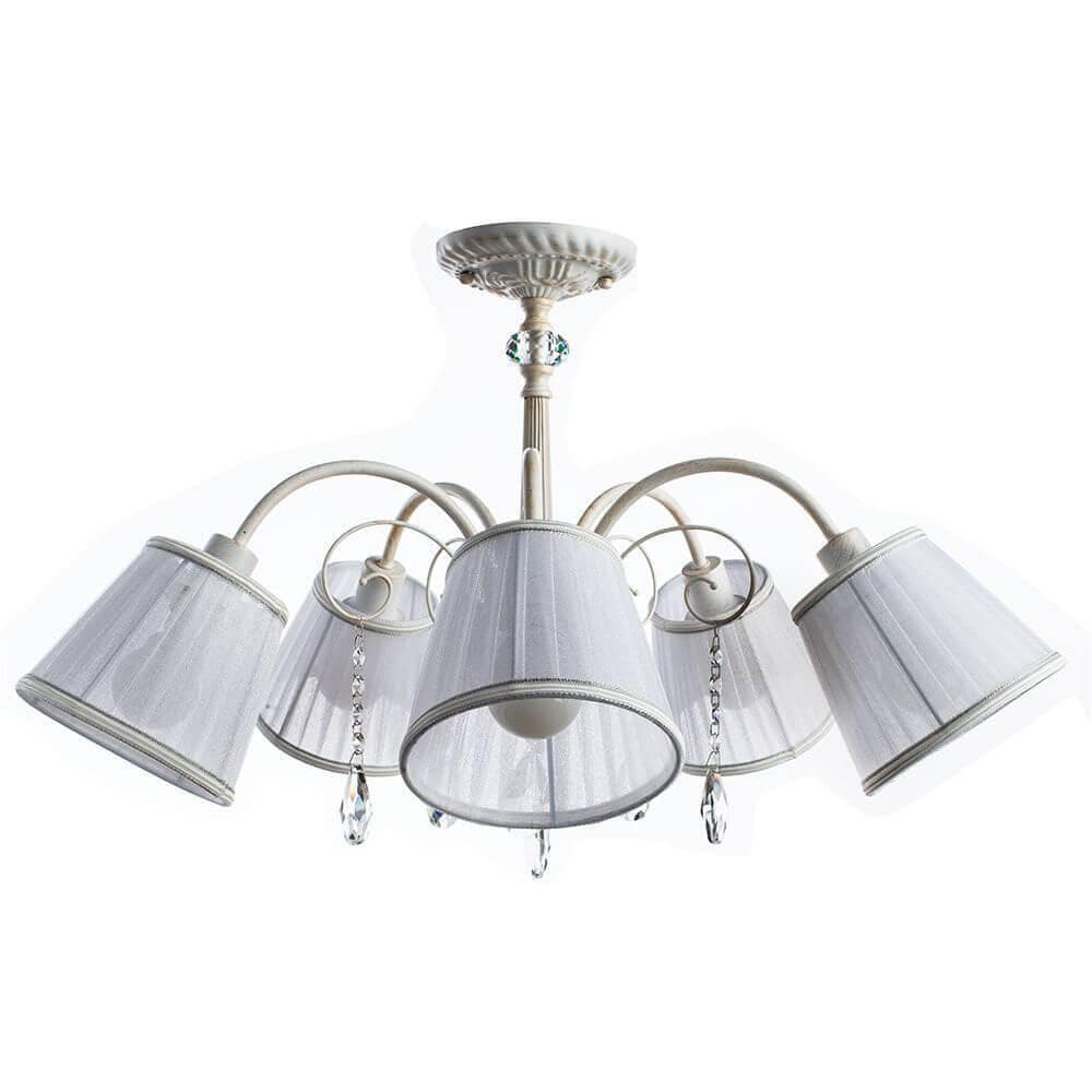 Arte Lamp Alexia Белая Люстра 40W E14 A9515PL-5WG — миниатюра 1