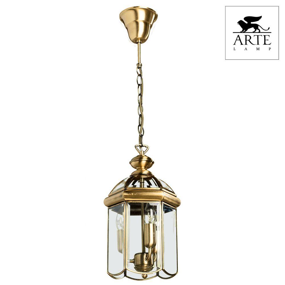 Arte Lamp Rimini Бронза/Прозрачный Светильник подвесной 60W E14 A6505SP-3AB — миниатюра 5