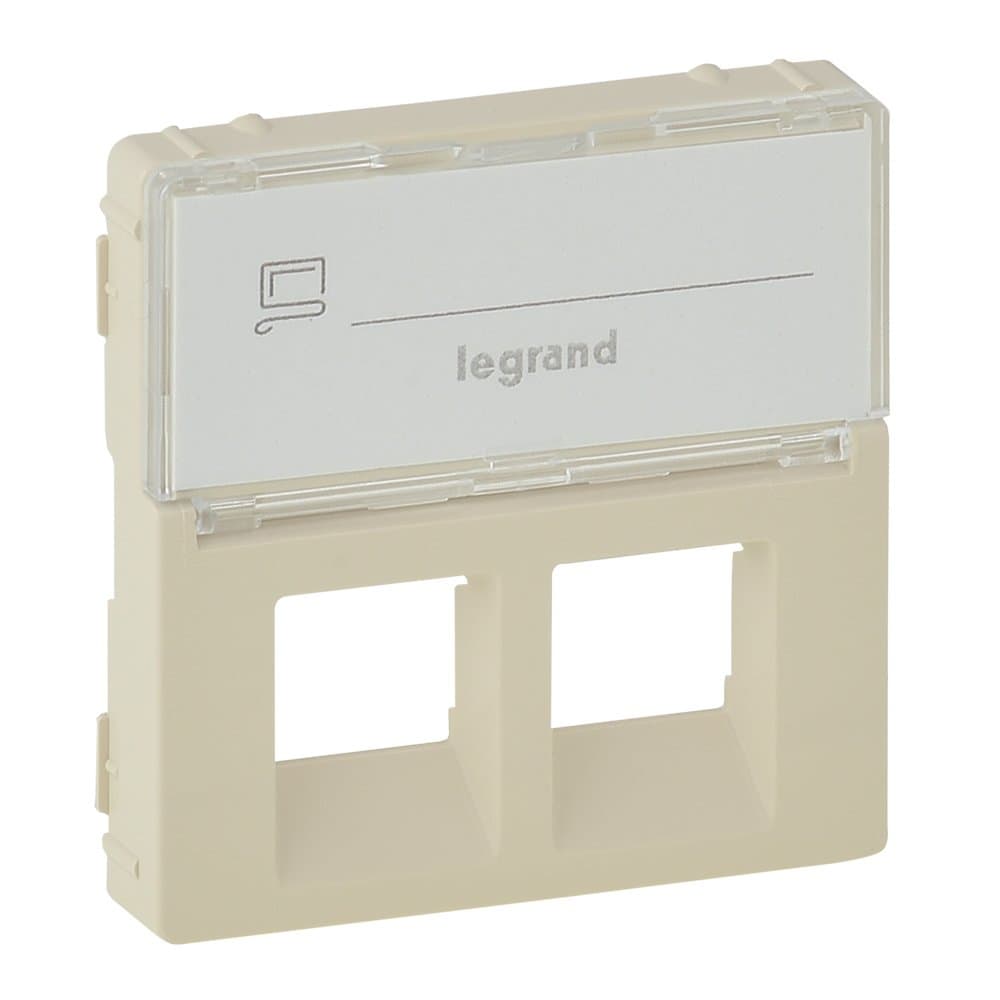 Legrand Valena LIFE Сл.кость Накладка розетки ТЛФ/комп 2-ой с полем для надписи 755481