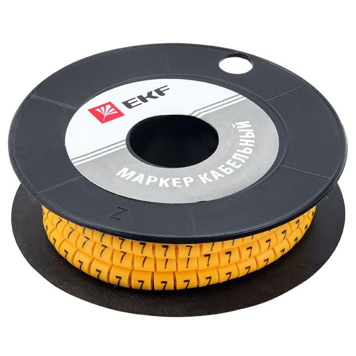 EKF PROxima Маркер кабельный 2,5 мм2 "7" (1000 шт.) (ЕС-1) — миниатюра 2
