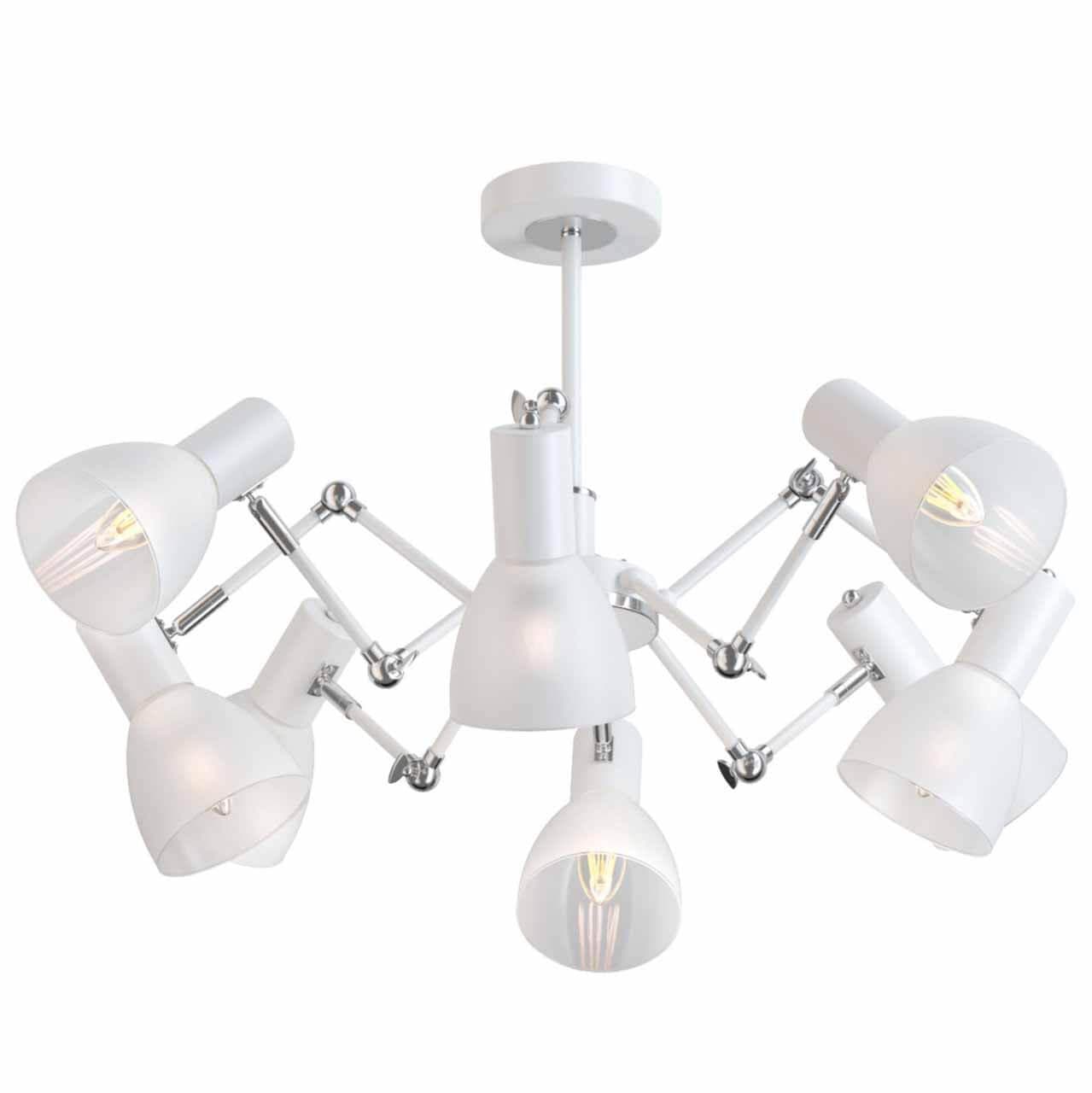 Freya Modern Avery Белый и Хром Люстра FR5080PL-08W — миниатюра 1