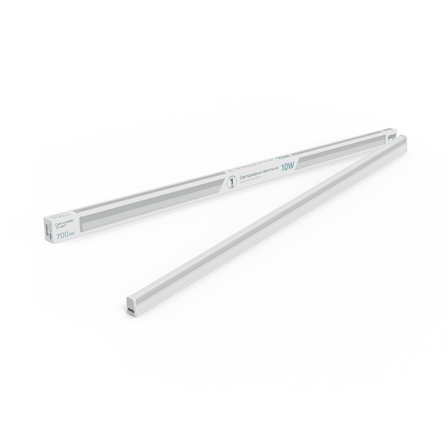 Gauss Светильник LED TL Basic линейный матовый 10W 4000K 867*22*33, 700лм 1/25 930411210 — миниатюра 3