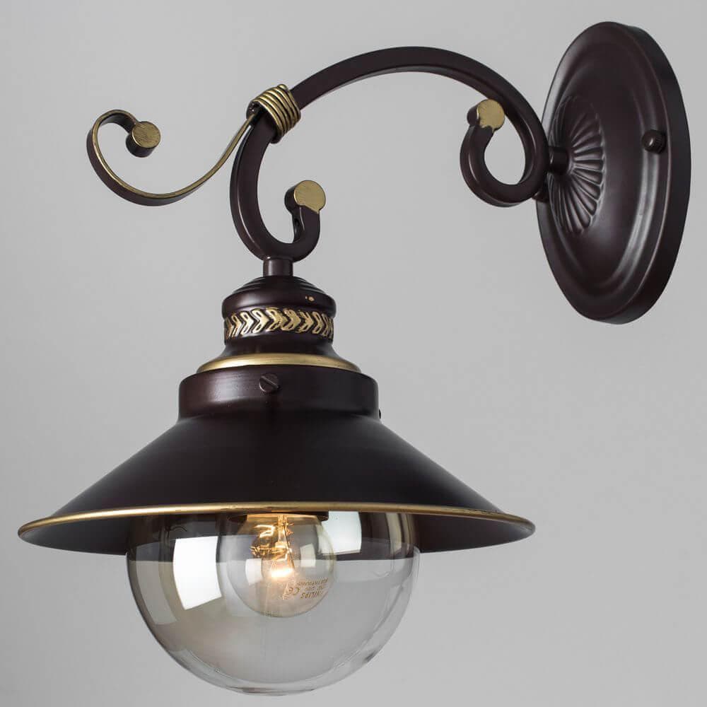 Arte Lamp Grazioso Коричневый/Прозрачный Бра 1x60W 1xE27 A4577AP-1CK — миниатюра 3