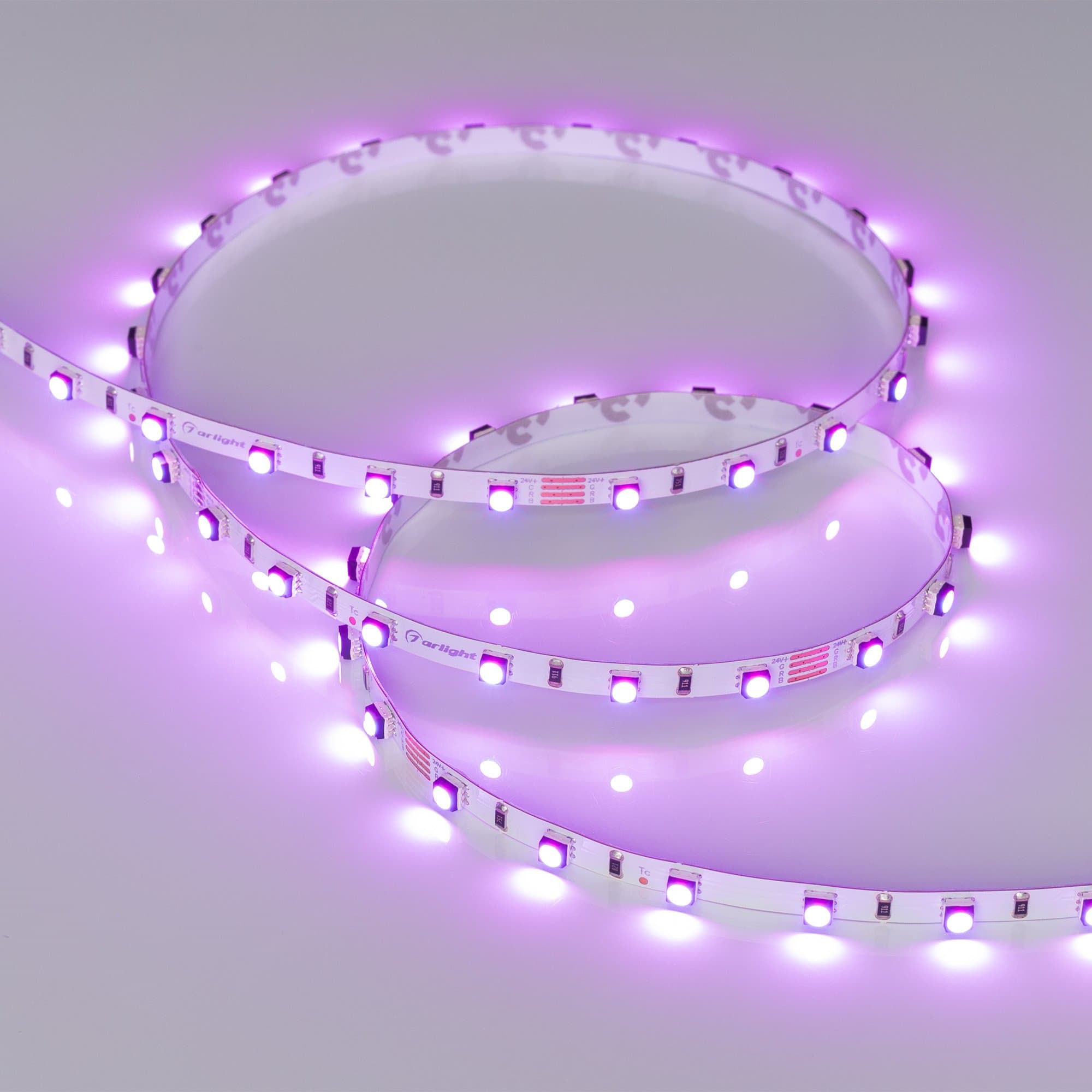 Arlight Светодиодная лента MINI-F60-5mm 24V RGB (6 W/m, IP20, 3535, 5m) (узкая) 025706(2) — миниатюра 6