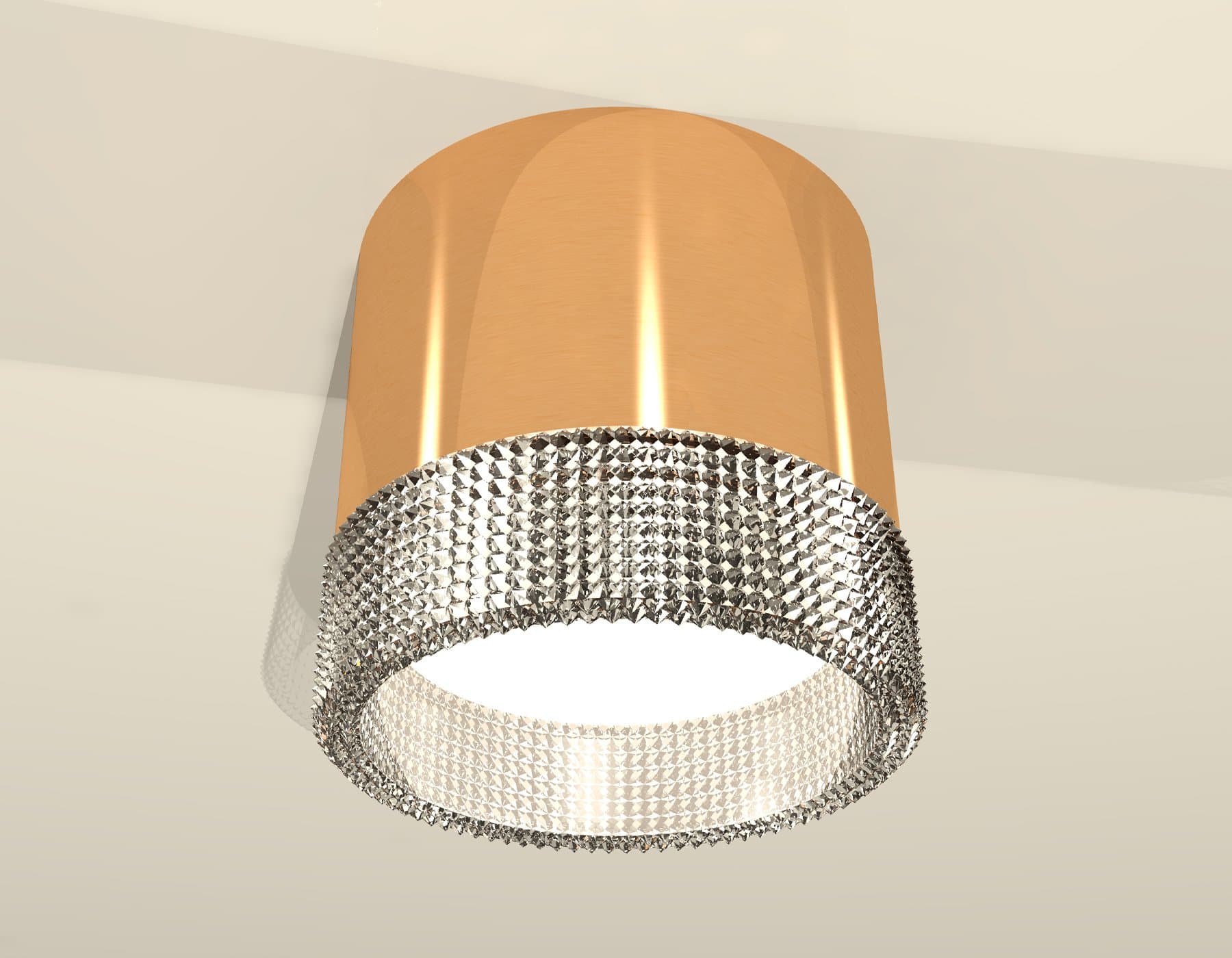 Ambrella Комплект накладного светильника с композитным хрусталем XS8121020 PYG/CL золото желтое полированное/прозрачный GX53 (C8121, N8480) — миниатюра 3