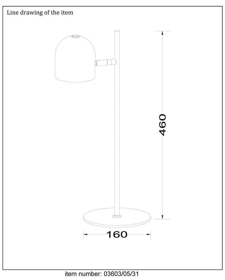 Lucide Skanska Модерн Металл Настольная лампа LED 5W 03603/05/31 — миниатюра 3