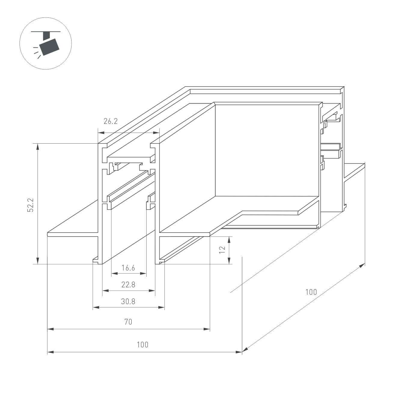 Arlight Коннектор угловой MAG-ORIENT-CON-2652-FDW-L90 (BK) (IP20 Металл, 3 года) 033639 — миниатюра 4