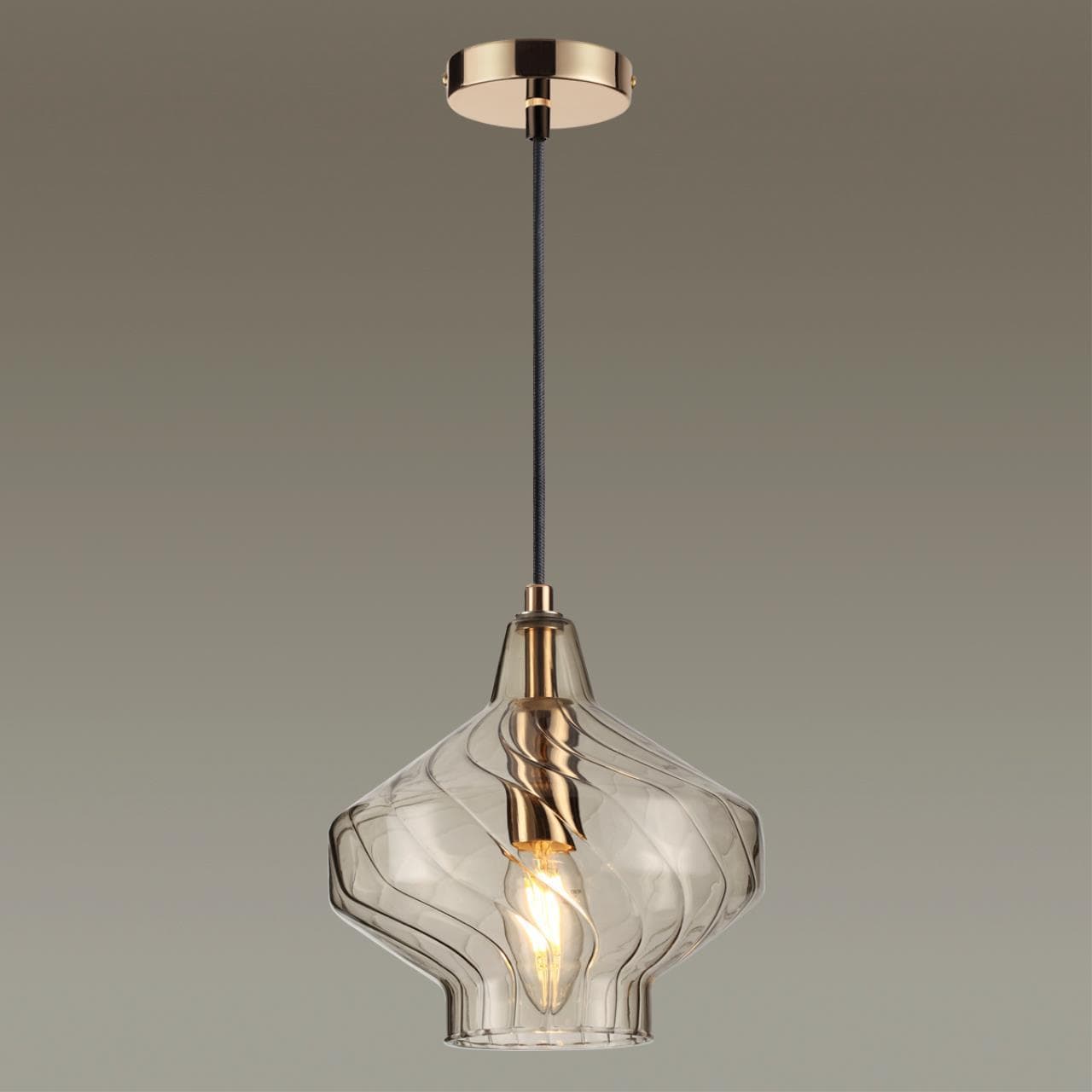 Lumion 4586/1 SUSPENTIONI LN21 золотой, бежевый Подвес E14 60W 220V DOVE — миниатюра 3