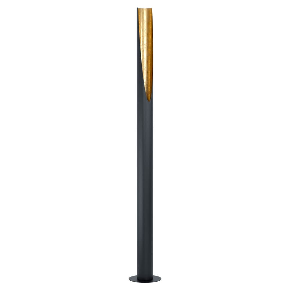 Eglo PREBONE Торшер светодиодный , 1x8W(E27), Ø110, H1805, осн. Ø220, 540lm, сталь, черный, золото 39759