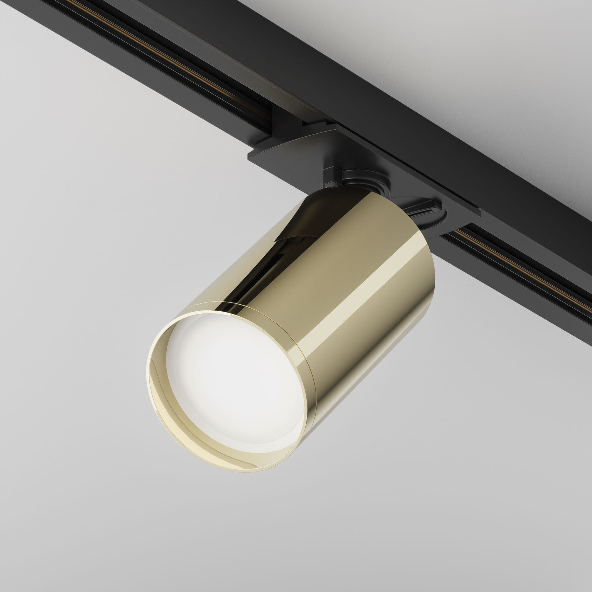 Maytoni Трековый светильник Черный с Золотом Focus TR020-1-U-GU10-BG