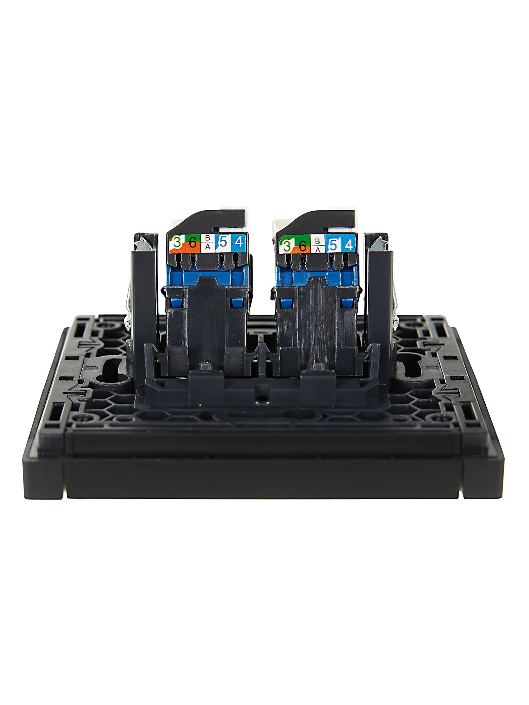 IEK FORTE&PIANO Черный Розетка комп. 2-ая RJ45 кат.6 FP134 — миниатюра 5