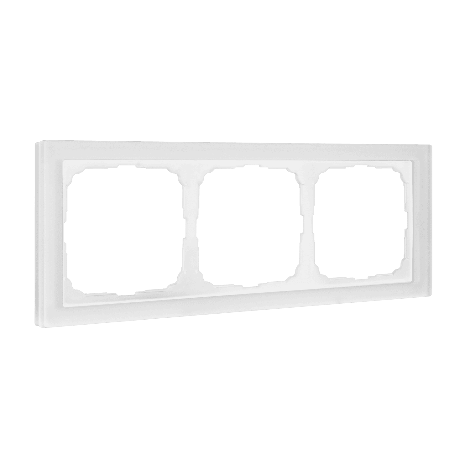 Systeme Electric ArtGallery Pure Матовое органическое стекло Белый Рамка 3-ая — миниатюра 1