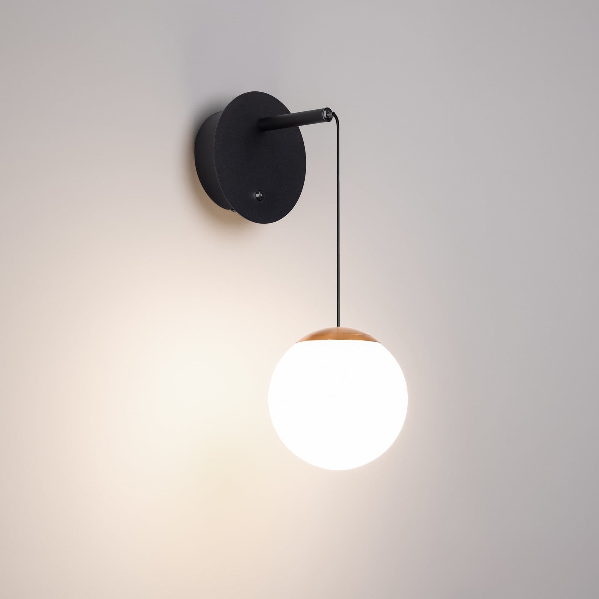 Arlight Светильник SP-BEADS-WALL-HANG-R130-6W Day4000 (BK-GD, 180 deg, 230V) (IP20 Металл, 5 лет) 037065 — миниатюра 3