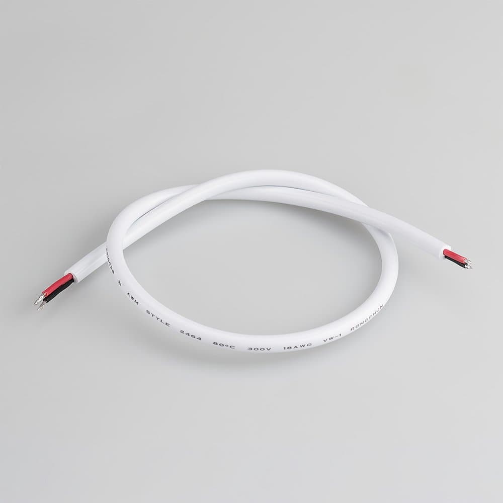 Arlight Провод питания ARL-MOONLIGHT-18AWG-2W-D6-CU-500 White (Закрытый) 025559