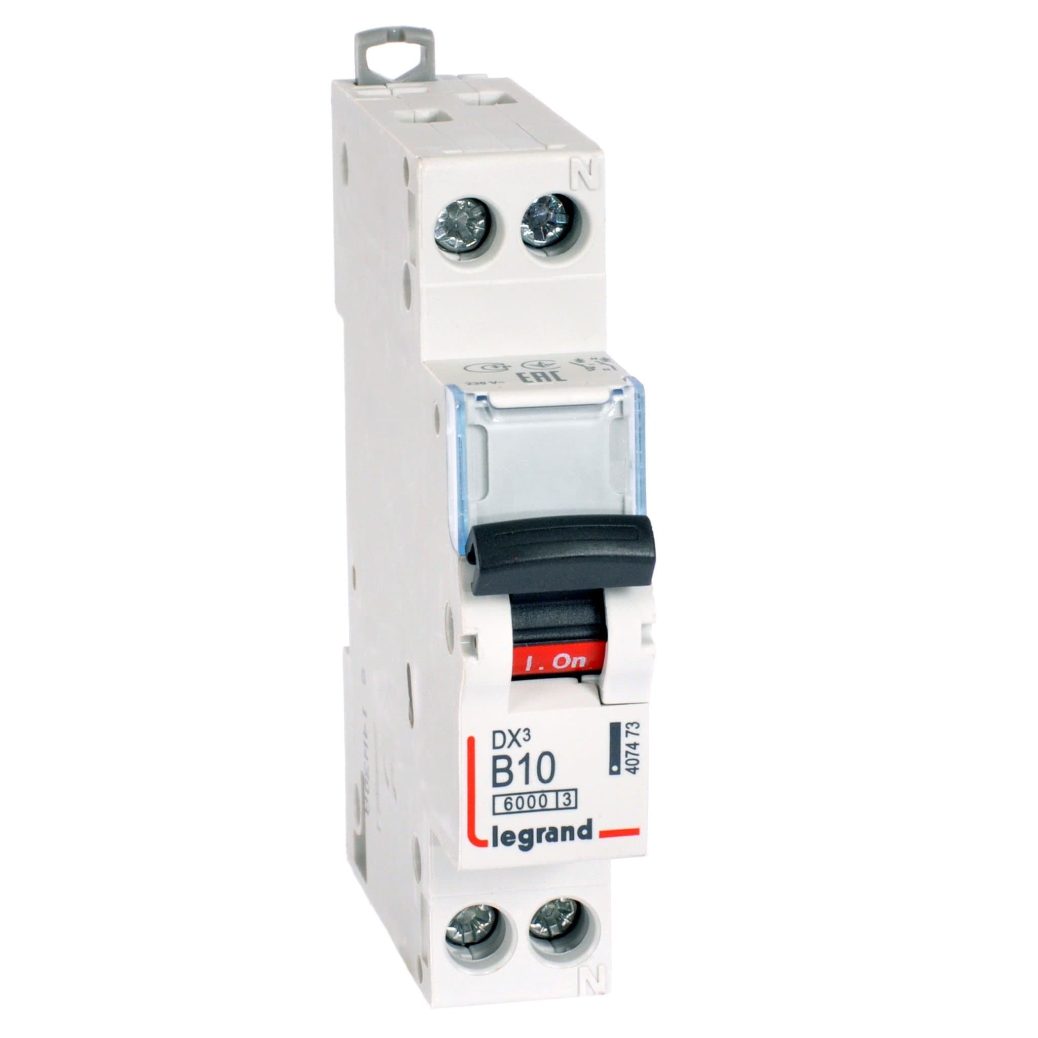 Legrand DX3 Автоматический выключатель 1P+N 10А (B) 6kA/10кА 407473 — миниатюра 1