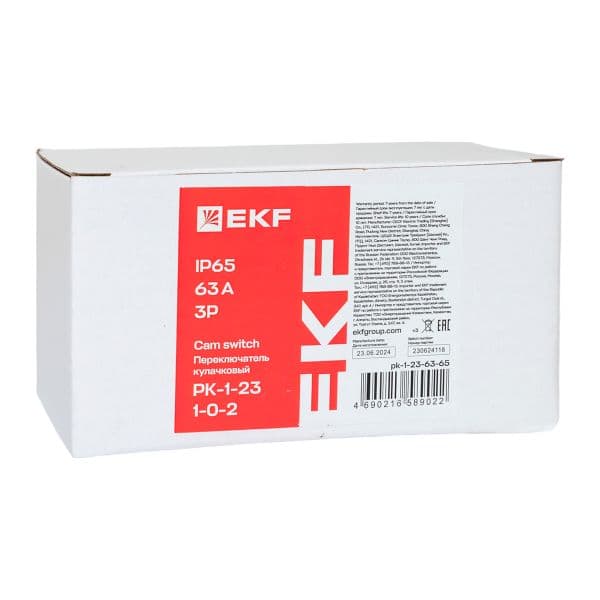 EKF Переключатель кулачковый ПК-1-23 63А 3P «1-0-2» IP65 — миниатюра 9
