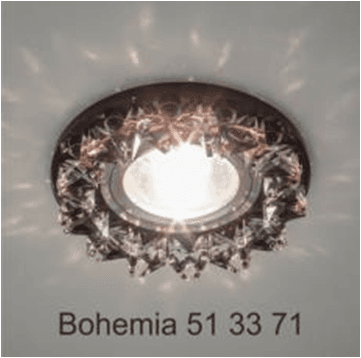 Italmac Bohemia 51 33 71 Светильник декоративный из ограненного стекла, MR16, черный