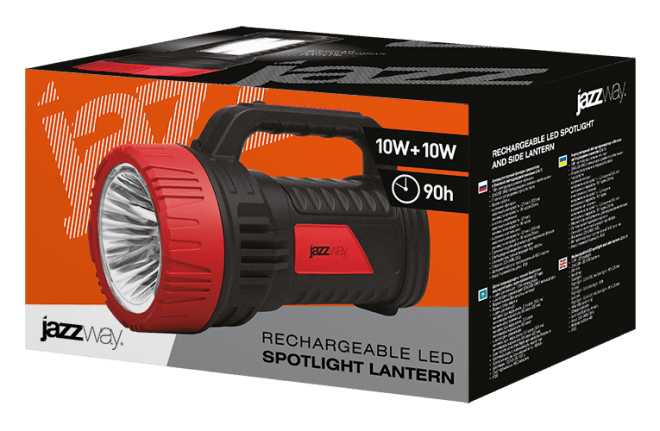 Jazzway Фонарь Accu7-L10W/L10W-bk .5007413 — миниатюра 3