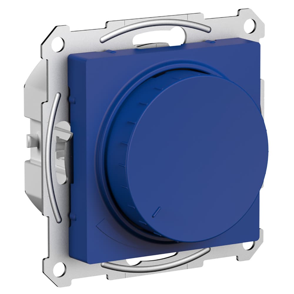Systeme Electric AtlasDesign Аквамарин Светорегулятор (диммер) повор-нажим, LED, RC, 400Вт, мех.