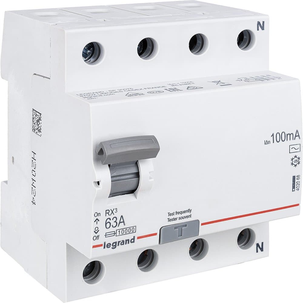 Legrand RX3 УЗО 4P 100мА 63А (AC) 402068 — миниатюра 3