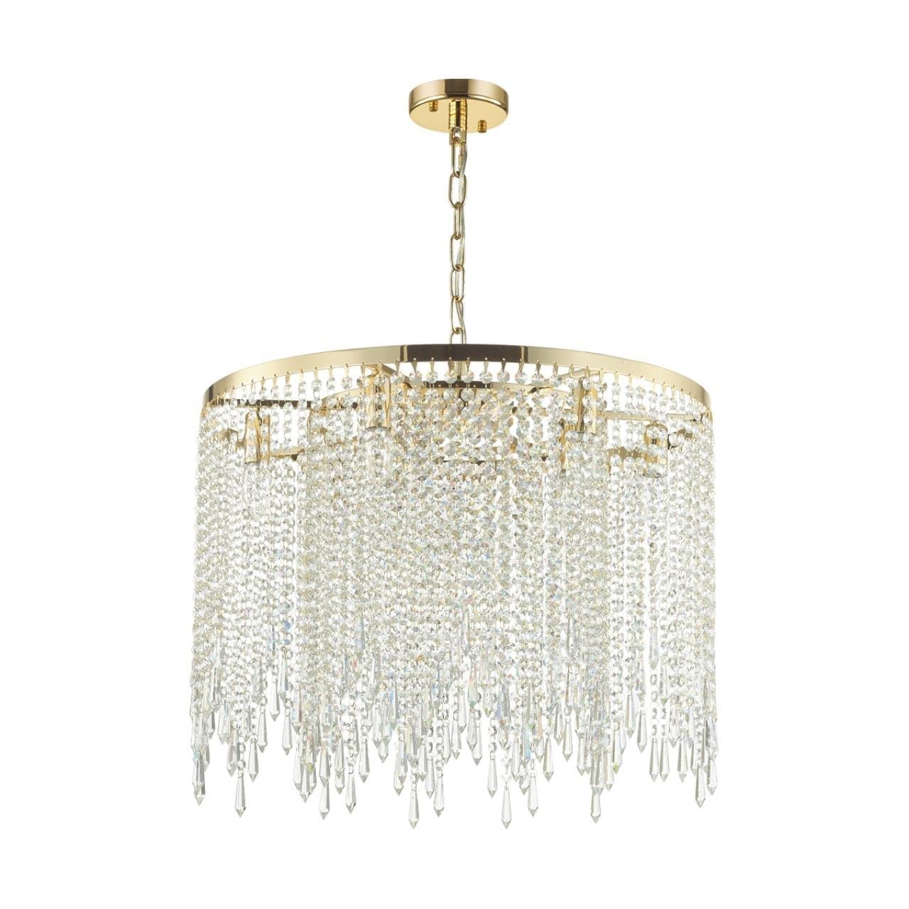 Odeon Light 5028/9 MODERN ODL23 429 золотой/прозрачный металл/хрусталь Люстра E14 9*40W CHOKKA — миниатюра 1