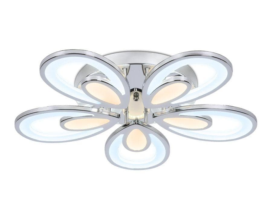 Ambrella Потолочный светодиодный светильник с пультом FA469/5 CH хром 110W 580*560*80 (ПДУ РАДИО 2.4) — миниатюра 3