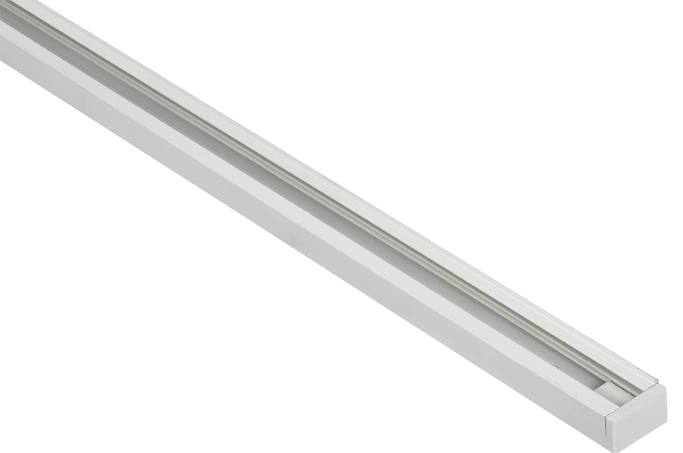IEK LIGHTING Шинопровод осветительный однофазный 1,5м белый в комплекте с токовводом и заглушкой