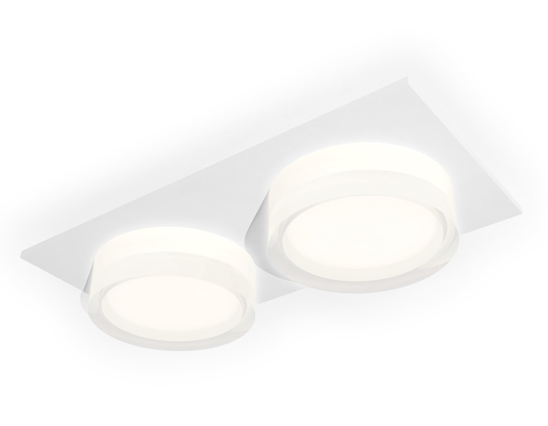 Ambrella Комплект встраиваемого светильника с акрилом XC6525066 SWH/FR/CL белый песок/белый матовый/прозрачный MR16 GU5.3 (C6525, N6241)