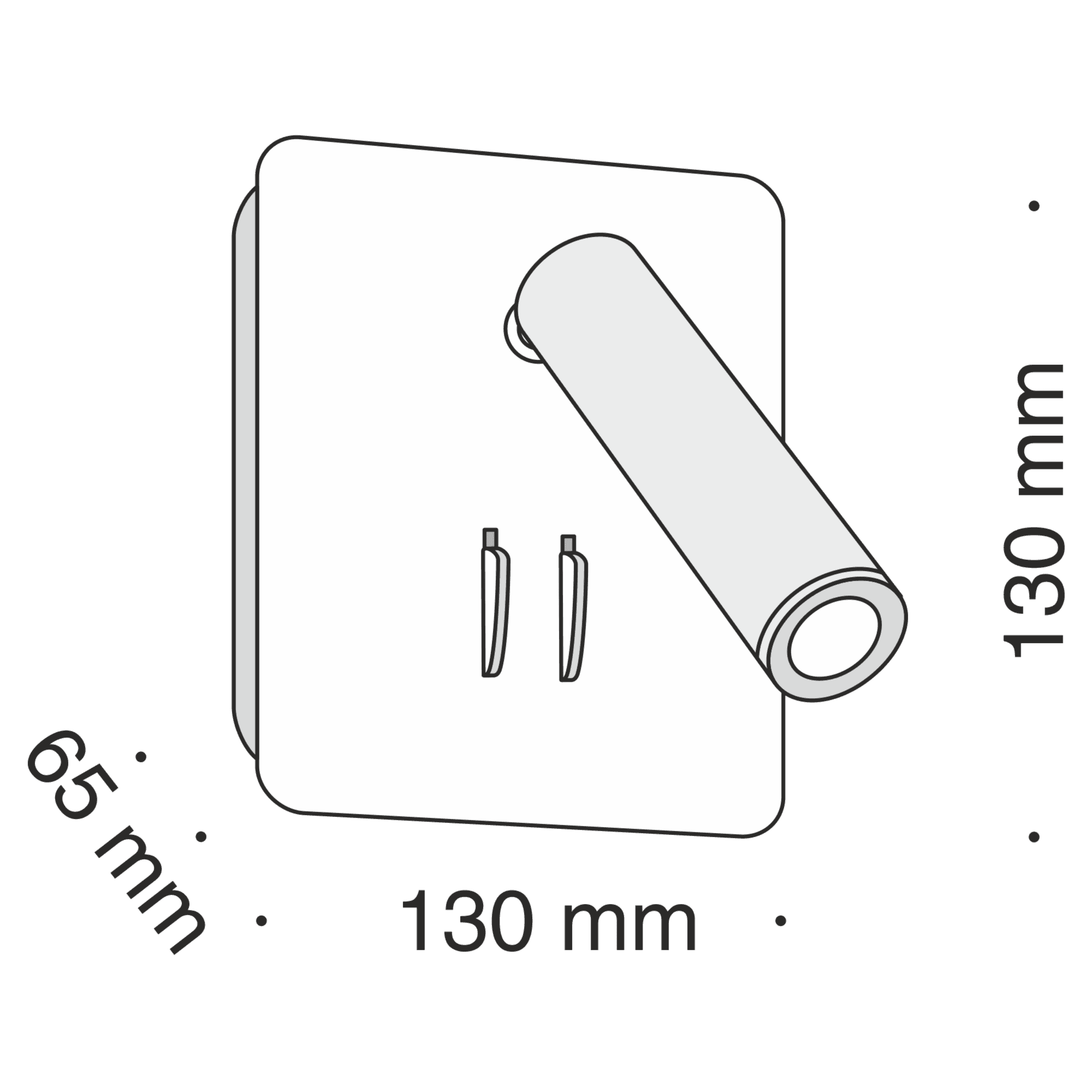 Maytoni Technical Ios 176 Черный Бра LED 9W 540Лм C175-WL-01-6W-B — миниатюра 4