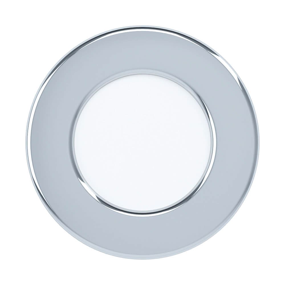 Eglo 99204 Светодиодный встраиваемый светильник FUEVA 5, 2,7W (LED), 86, ET26, IP44, 300lm, 3000K, сталь, хром
