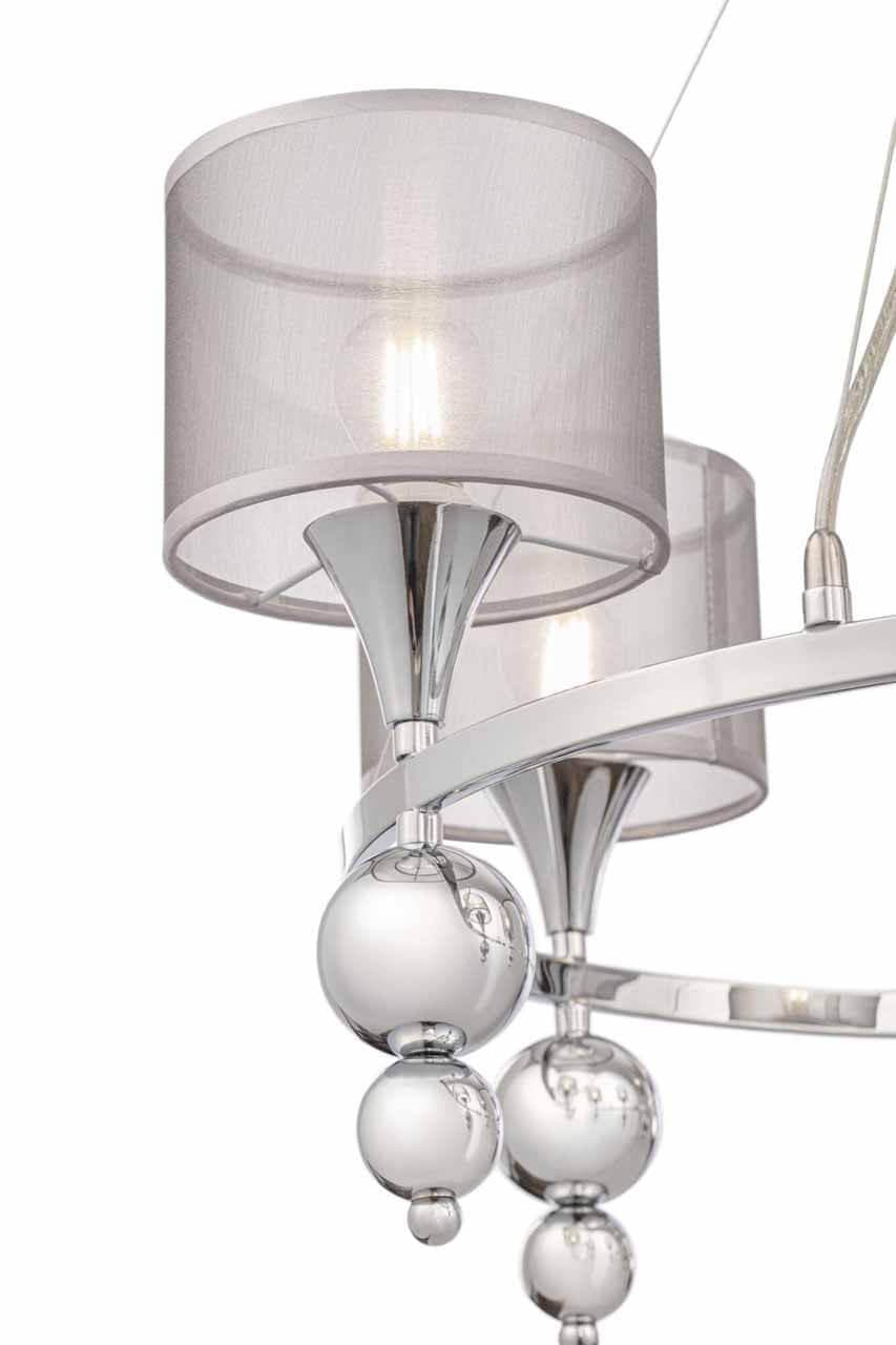 Freya Modern Lauren Хром Люстра FR5093PL-05CH — миниатюра 7