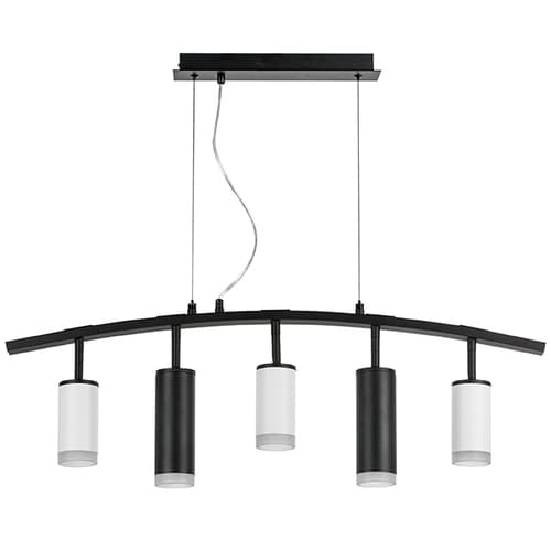 Lightstar LR7353638720 Люстра RULLO 5х50W GU10 ЧЕРНЫЙ/БЕЛЫЙ (571735+214436-3+214487-2+202430-5), шт