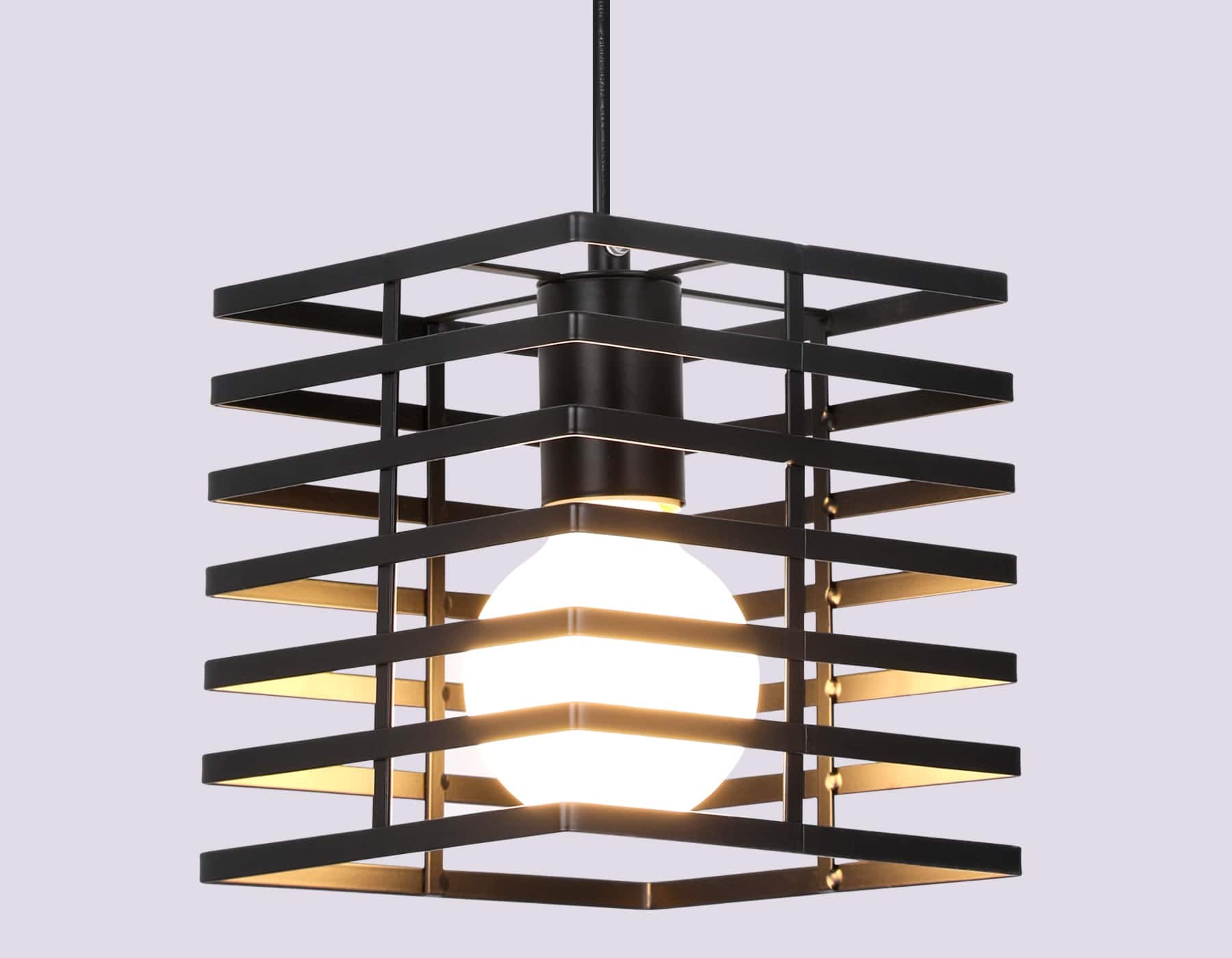 Ambrella Подвесной светильник в стиле лофт TR8411 BK черный E27 max 60W 160*160*950