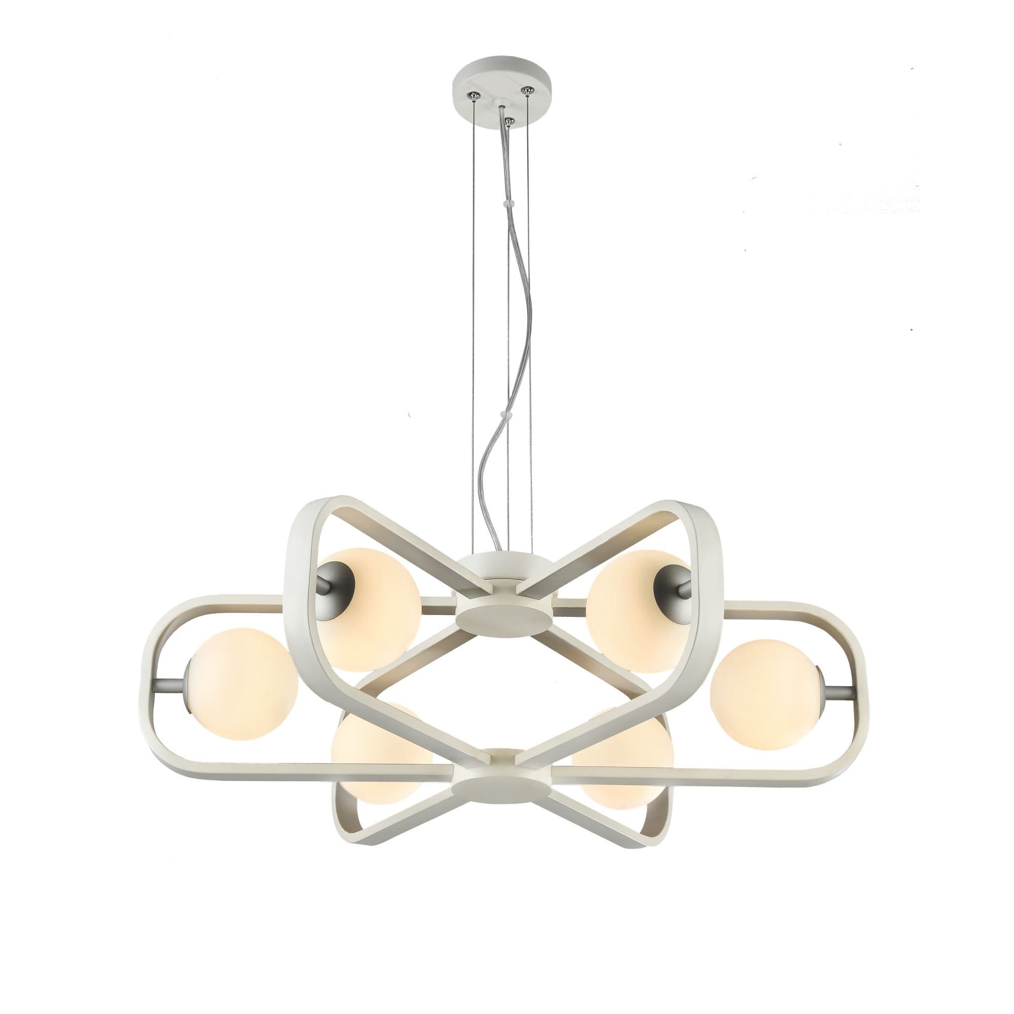 Maytoni Modern Avola Белый с Серебром Подвес 6xG9 40W MOD431-PL-06-WS — миниатюра 7
