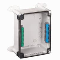 Legrand Коробка промышленная пластиковая - IP55 - IK07 - RAL 7035 - 155x110x74 мм - прозрачная крышка 035941 — миниатюра 3