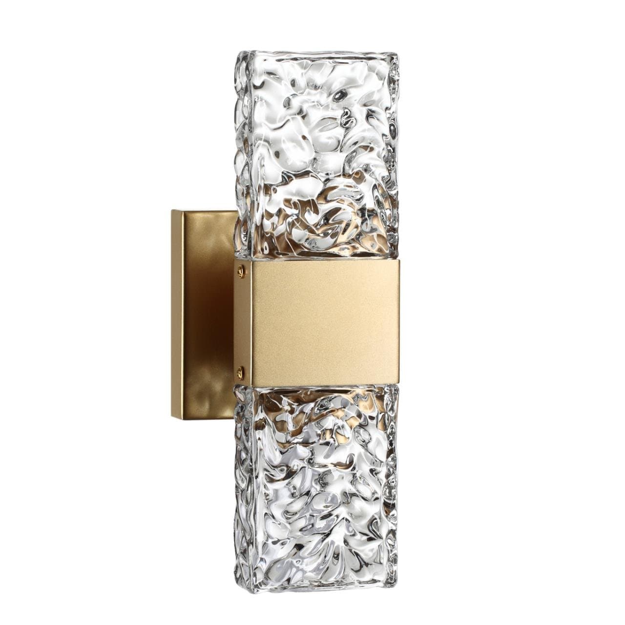 Odeon Light 4364/5WL HIGHTECH ODL23 203 матовое золото/металл/стекло Настенный св-к IP20 LED 10W 612Лм 3000K RICCI — миниатюра 1