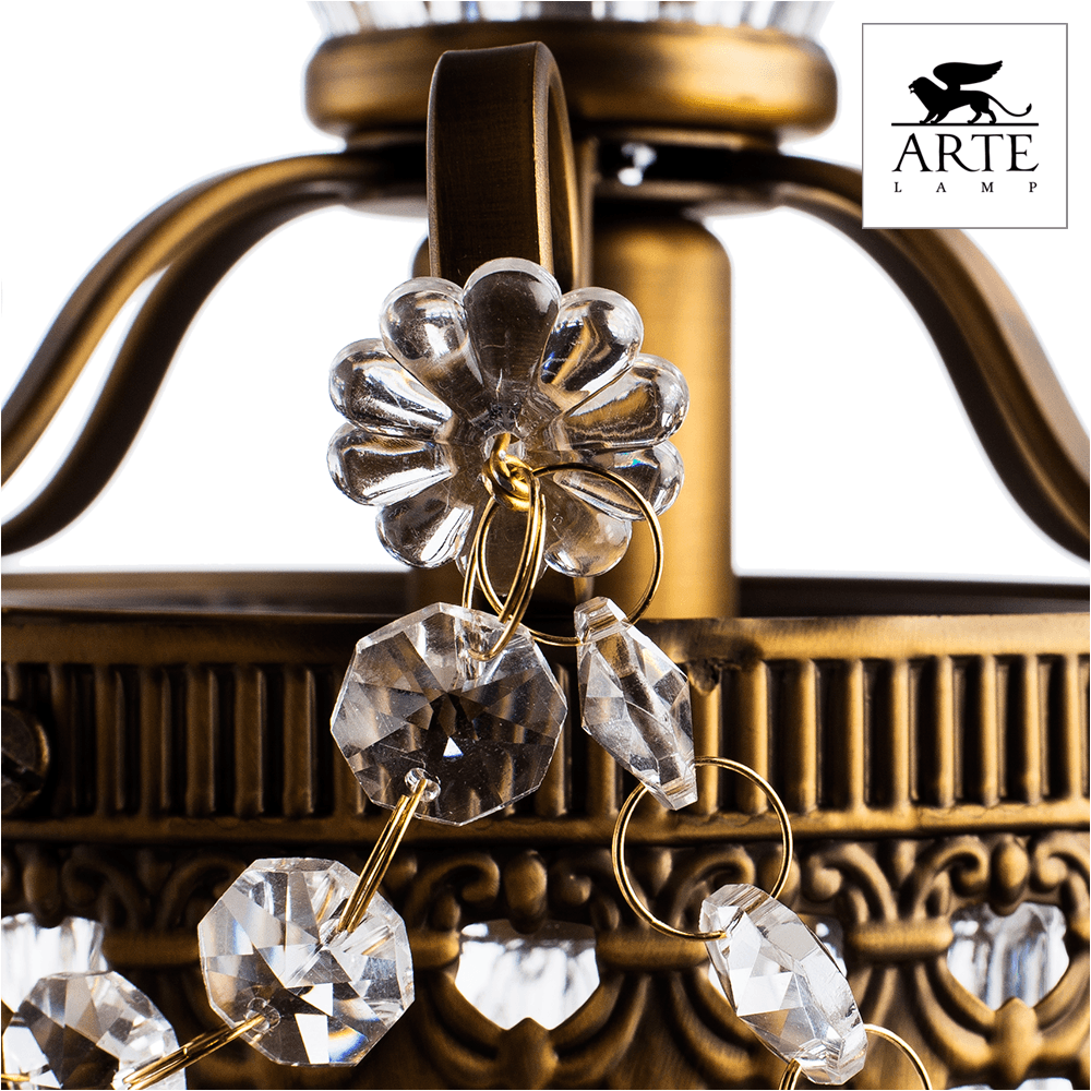 Arte Lamp Schelenberg Золото/Прозрачный Бра 40W E14 A4410AP-1SR — миниатюра 3