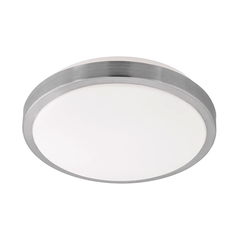 Eglo Светильник LED настенно-потолочный COMPETA 1, 22W(LED), Ø325, сталь, белый/пластик, белый, никель мат. 96033