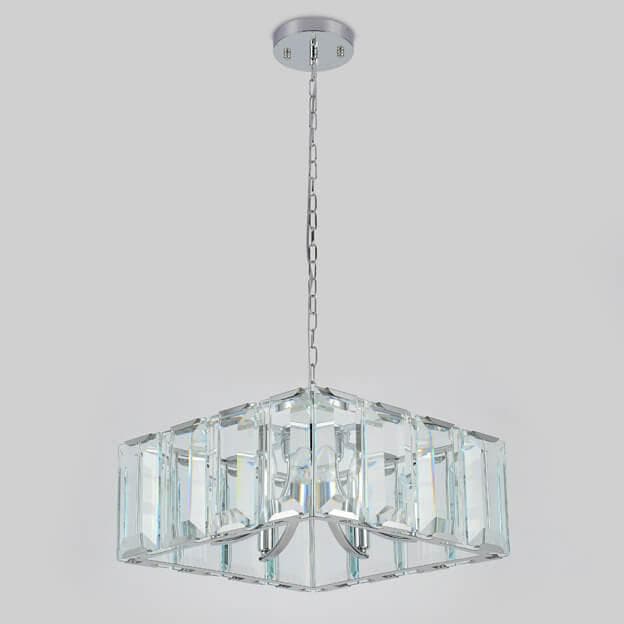 Ambrella Подвесная люстра с хрусталем TR5148 CH/CL хром/прозрачный E14/6 max 40W 500*500*1000 — миниатюра 4