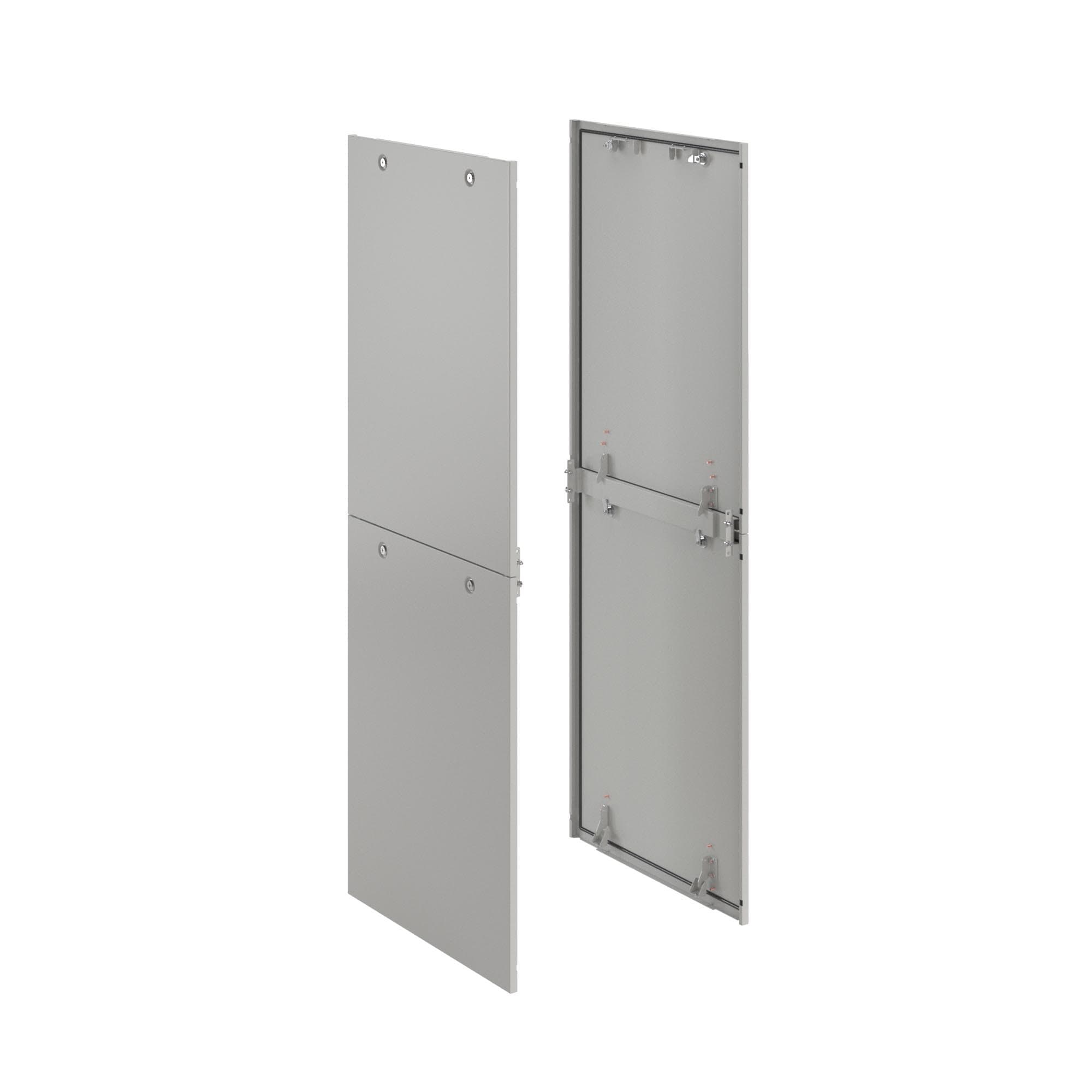 DKC Панель двухсекционная для напольных 19" IT-корпусов ДКС, 2 шт, 2000x600 RAL7035
