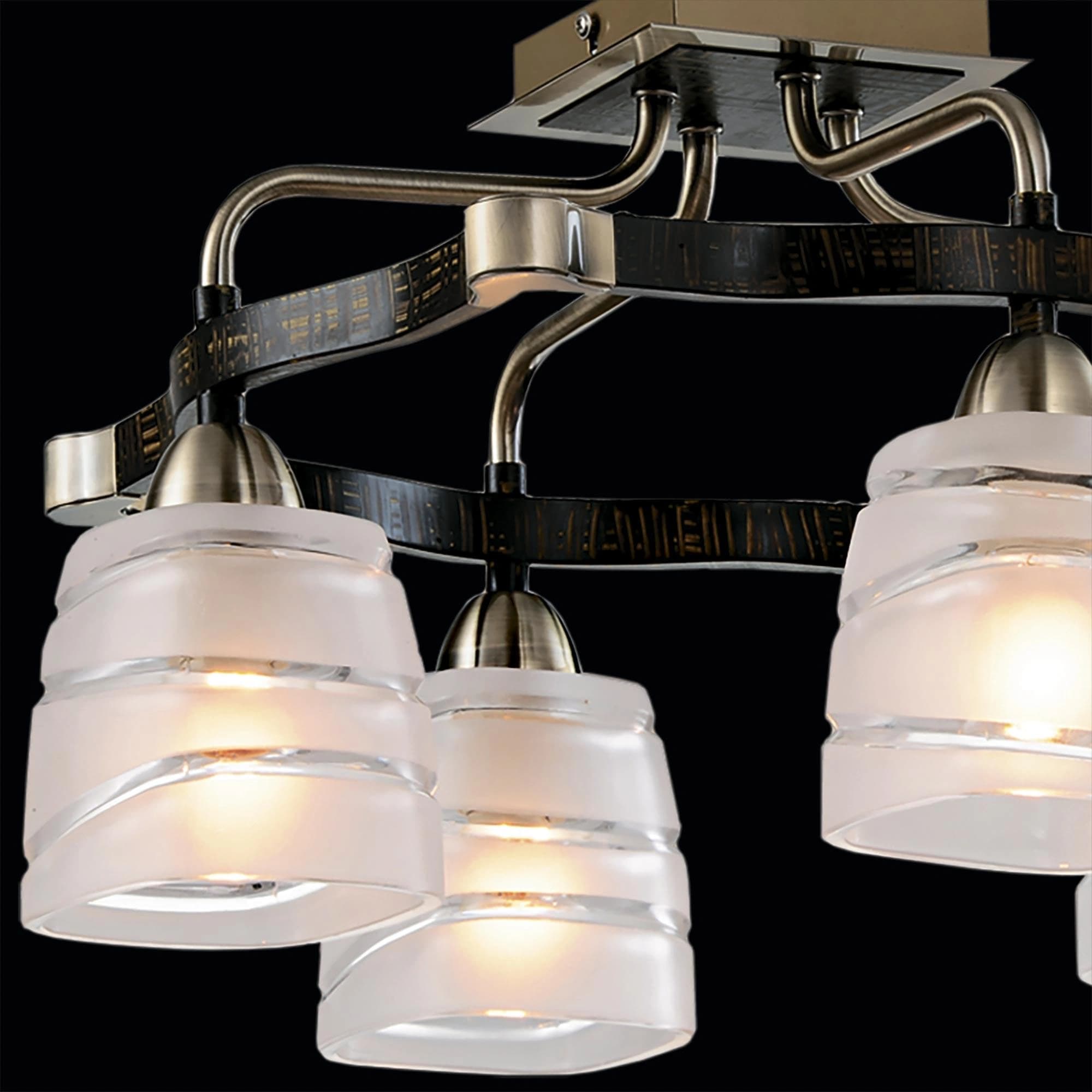 Citilux CL150141 Каппа Ст.Бронза+Холст Светильник Люстра — миниатюра 3