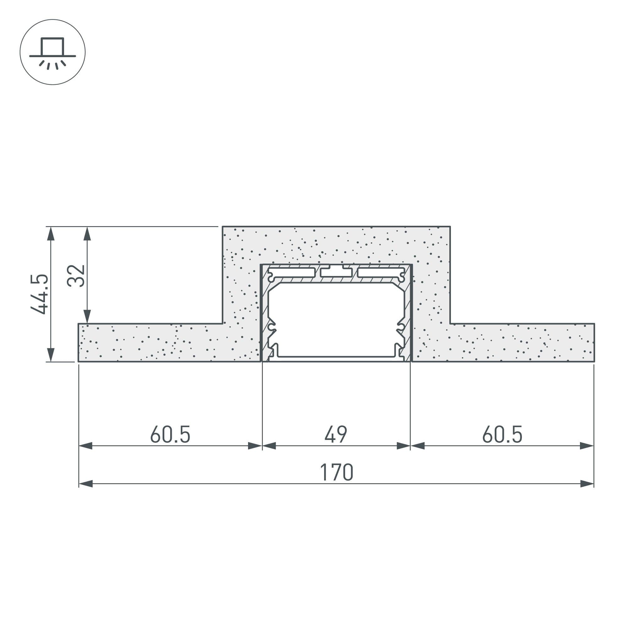 Arlight Гипсокартонный Модуль ARL-LINE-50-2000 (ГКЛ 12.5мм) (-) 022935 — миниатюра 2