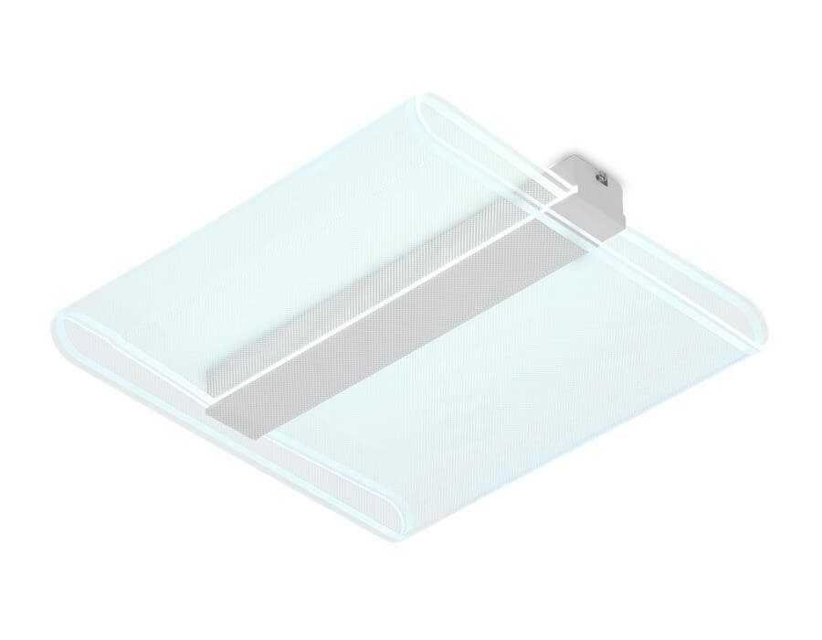 Ambrella Потолочный светодиодный светильник с пультом FA625 WH белый 64W 500*500*80  (ПДУ РАДИО 2.4)