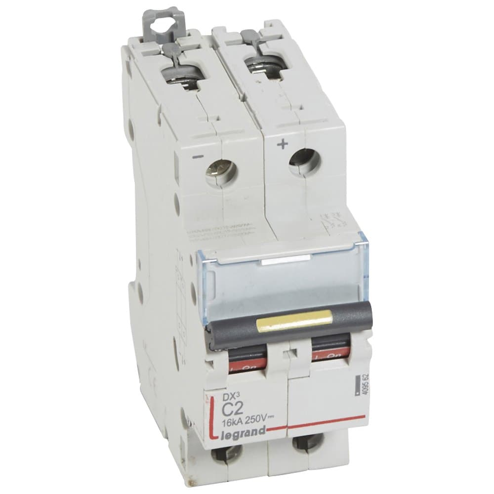 Legrand DX3 DC Автоматический выключатель 2P 2A (С) 10/16kA 409562
