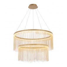 Kink Light 08260-80+60,33 Люстра Агни золото d80+60 h200 Led 67W (3000K)